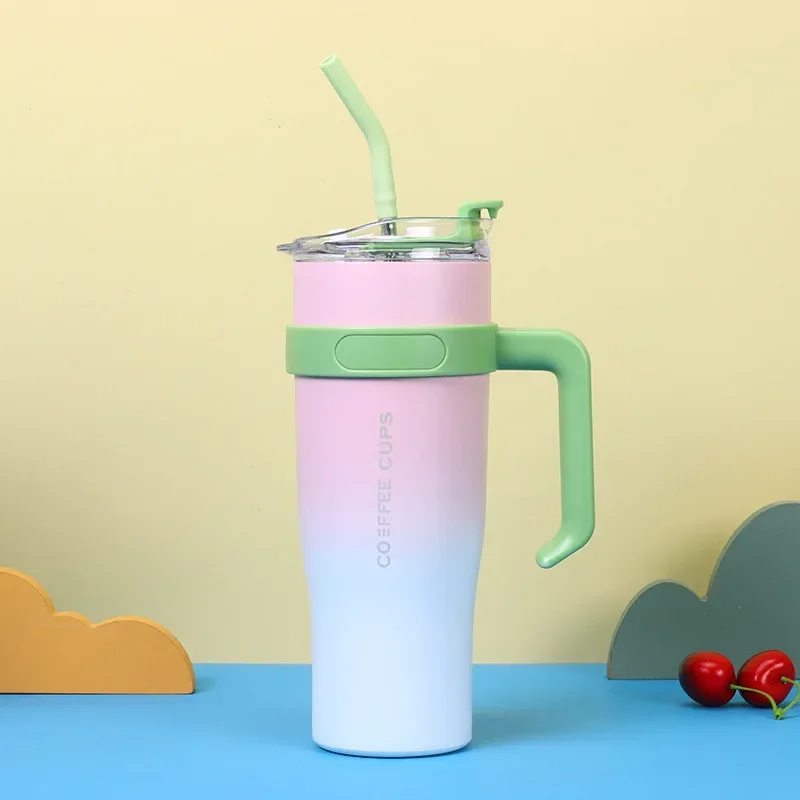 Чашка-термос из нержавеющей стали для воды с крышкой