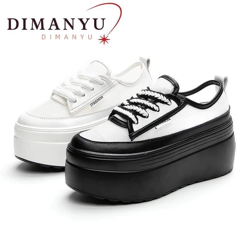 Sneakers Women's Spring 2023 New Fashion Platform Lightweight Student Sneakers Breathable Skateboard Shoes Ladies