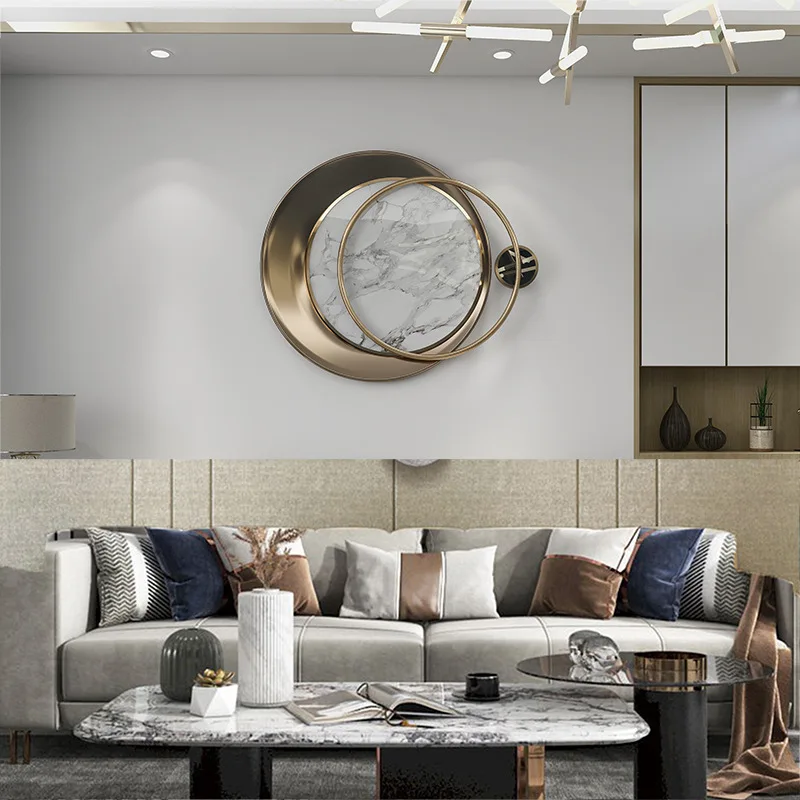 

Фоновое украшение для гостиной, дивана, столовой, настенное украшение для крыльца, спальни, настенное украшение с подвеской, металлическое ...