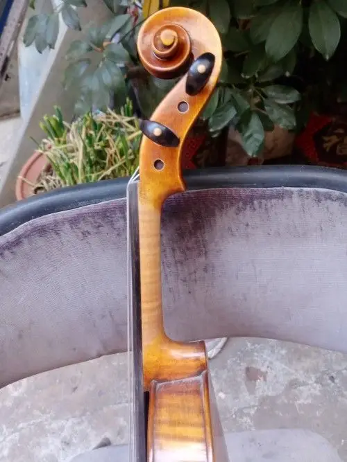 Полностью деревянная скрипка ручной работы обучение и оценка 4/4 натуральный