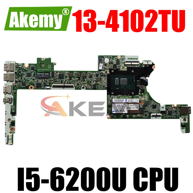 

Akemy 828826-601 828826-001 828826-501 for HP Spectre x360 13-4102TU DAY0DDMBAE0 laptop motherboard SR2EY I5-6200U Main board
