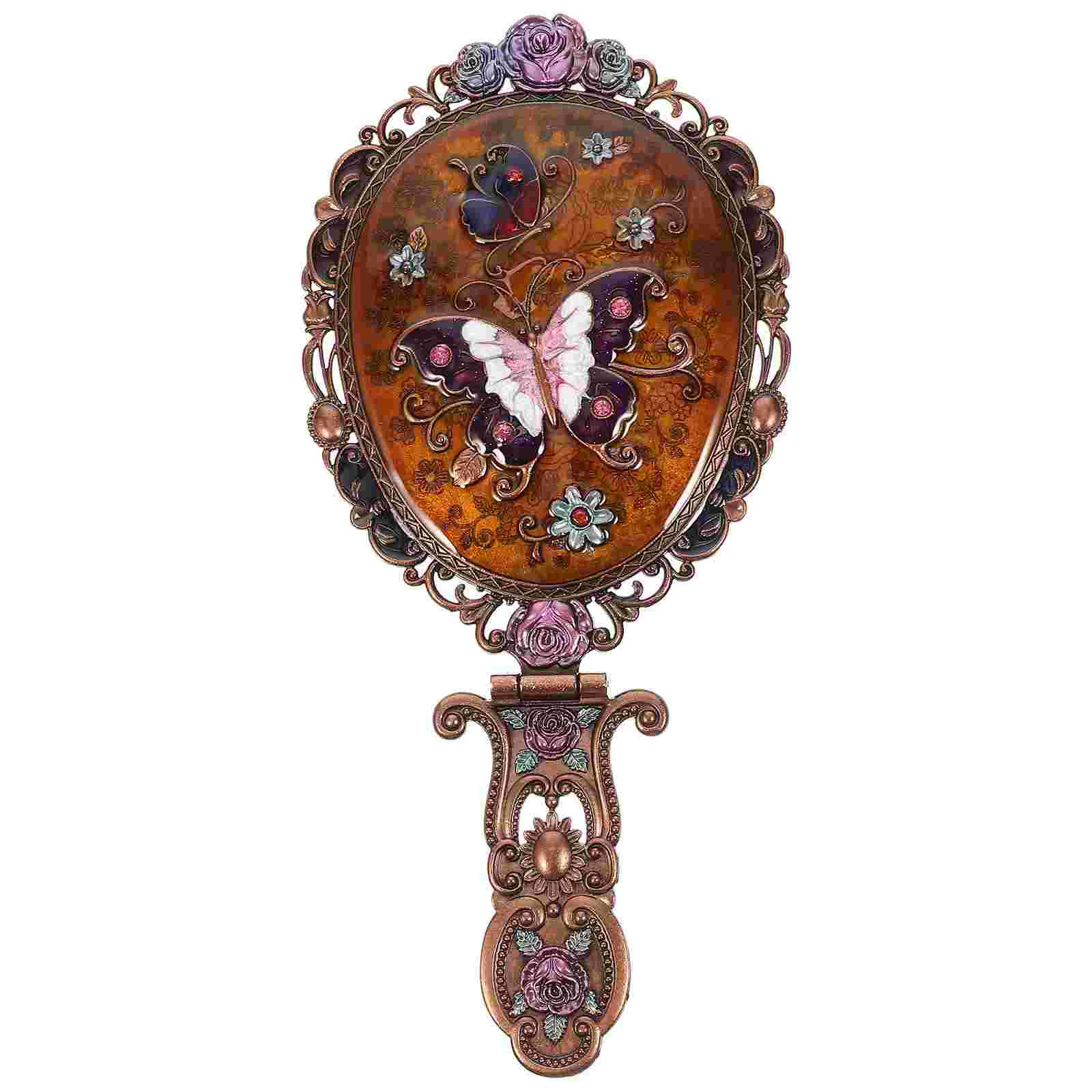 Косметическое зеркало для переноски макияжа увеличительное складное