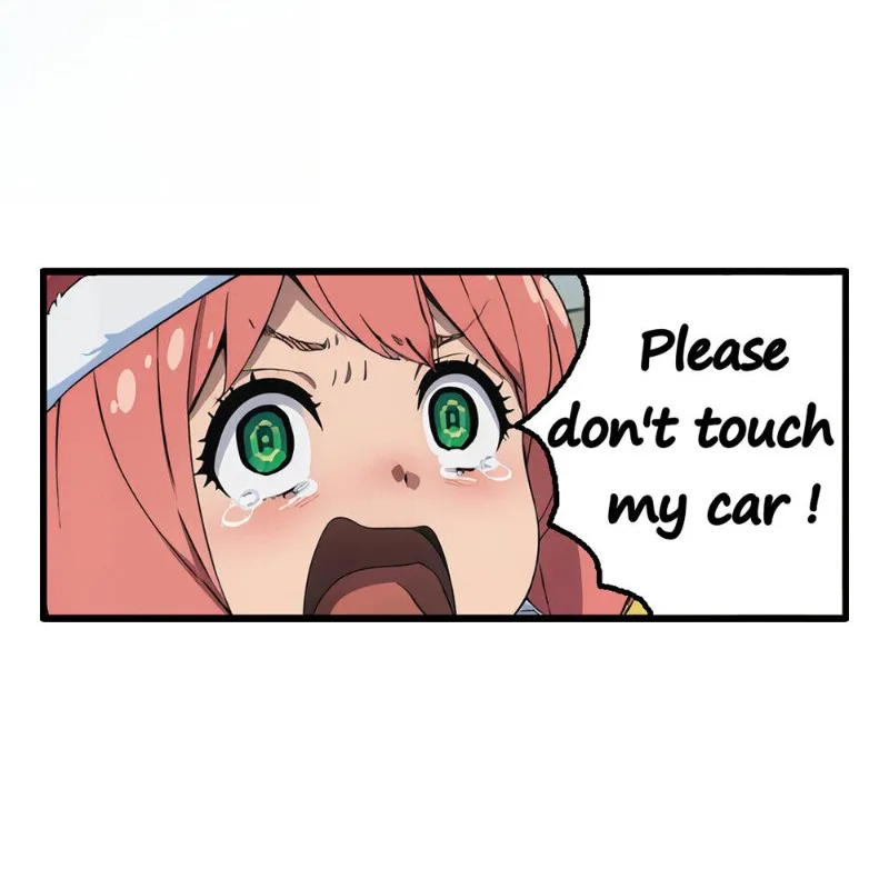 Фото Наклейка для украшения автомобиля, предупреждение Anya, Don't Touch My Car, аниме, наклейки для автомобиля для девочек, наклейки 15 см, ПВХ KK №5
