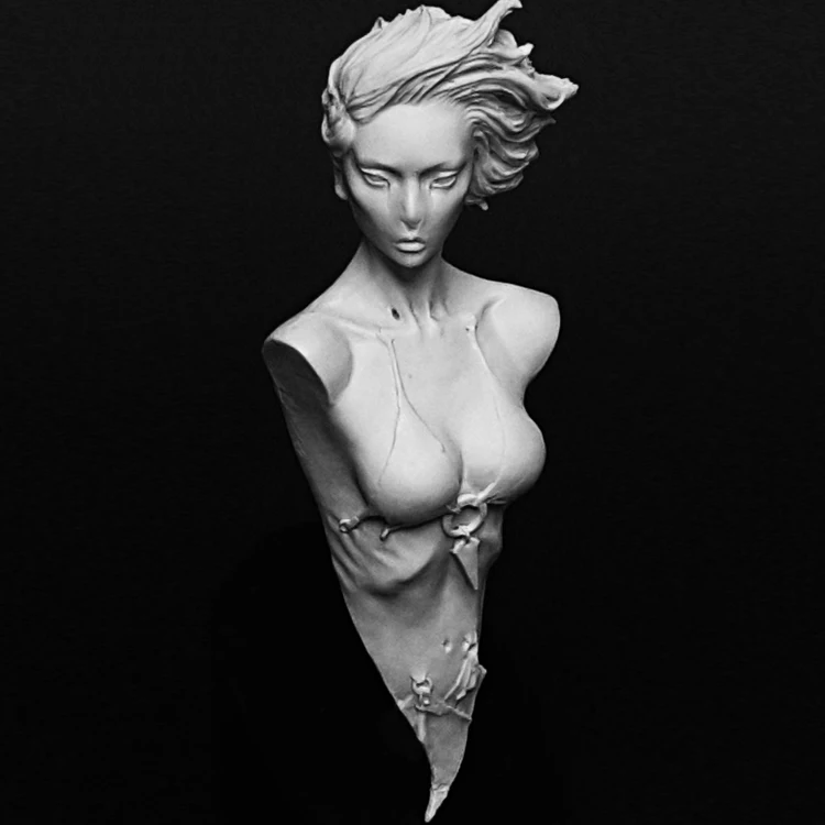 

80mm Resin Model Bust GK, Abrahel, Unassembled and unpainted kit
