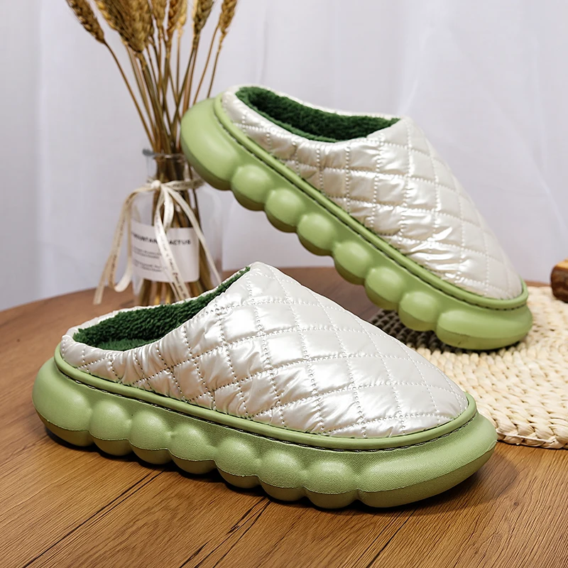 Мужские тапочки Домашняя обувь из пены с эффектом памяти без шнуровки Плюшевая