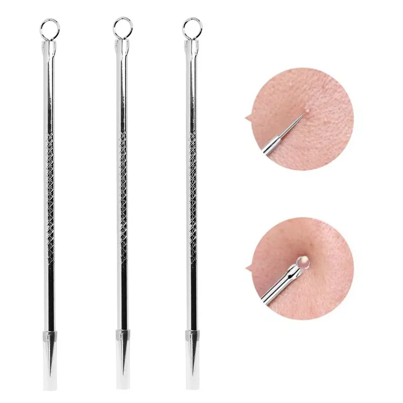 

NEW2023 Stainless Steel Blackhead Comedones Acne Blemish Extractor Remover Face Skin Care Pore Cleaner Needles Removal Tools