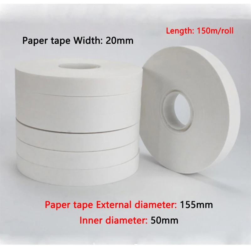 Enlarge 20mm Width Paper tape For Automatic Banknote Binding machine/Strapping machine 150m/roll