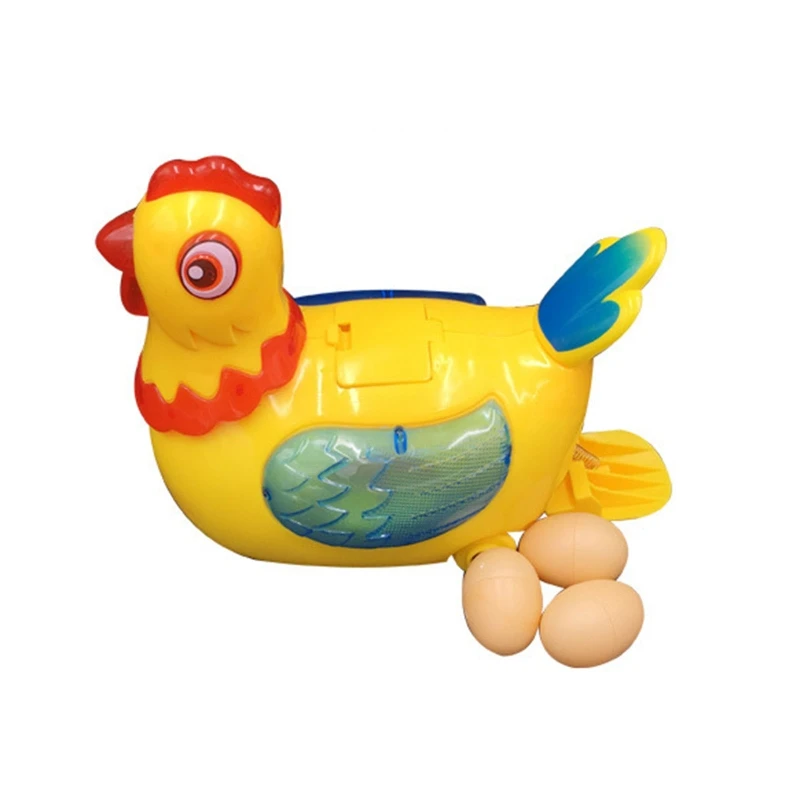 

Chicken Laying Eggs Toy Electric Cute Chicken Animal Toy with Sound Music Children's Fun Toy Interactive Chicken Toy 85DE
