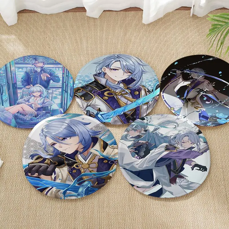 

Коврик для стула Genshin Impact Kamisato Ayato, мягкая подушка для стула, подушка для обеда, патио, дома, офиса, дома, улицы, сада