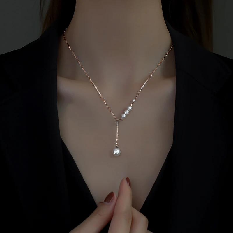 

Женское ожерелье из серебра 925 пробы, с жемчугом