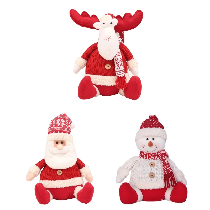 

Knitted Cloth Christmas Gnomes Doll Toys Dwarf Decor Party Favors Ornament for Fireplace Bedroom Sofa Dwarf Ornaments