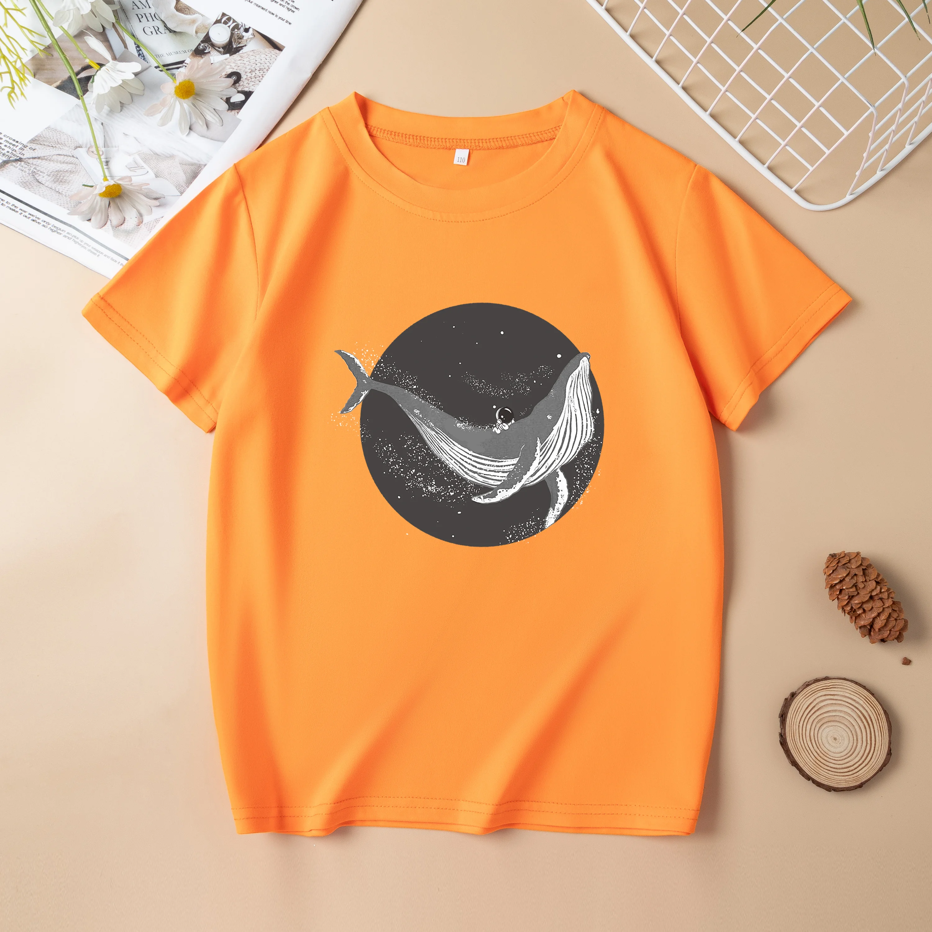 Футболка с коротким рукавом для мальчиков летняя одежда 2024 новая Корейская