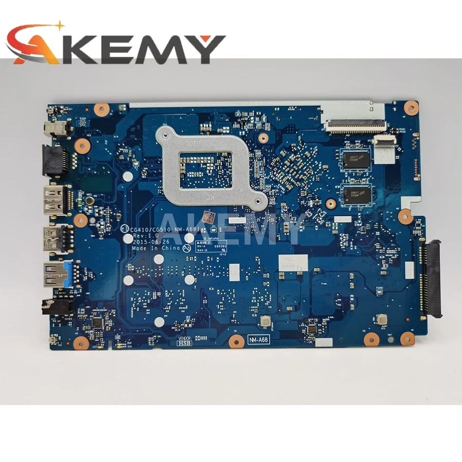 NM-A681 материнская плата 3825U I3 I5 I7 CPU 0GB RAM для Lenovo Ideapad 100-15IBD 100 15IBD CG410/CG510 Материнская