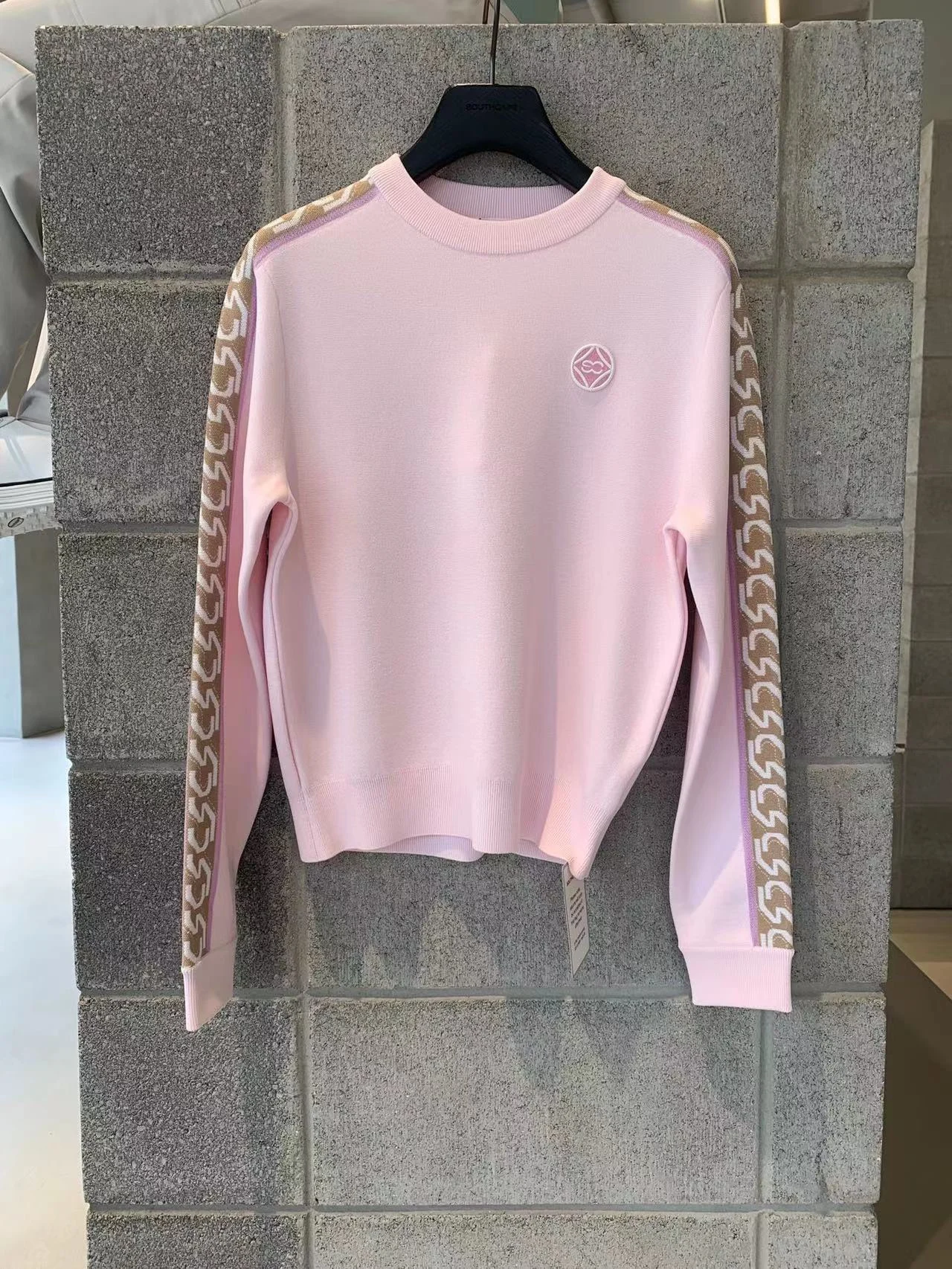 

Autumn and Winter New Round Neck Long Sleeve Colored Top Golf Clothing Women's Versatile Simple Sports Ball Jersey