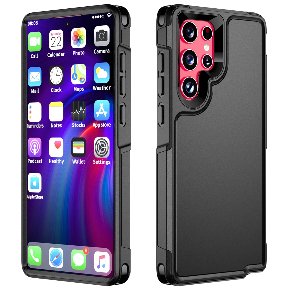 Противоударный чехол для Samsung Galaxy S24 Ultra S23 Plus S22 A55 A15 A54 A14