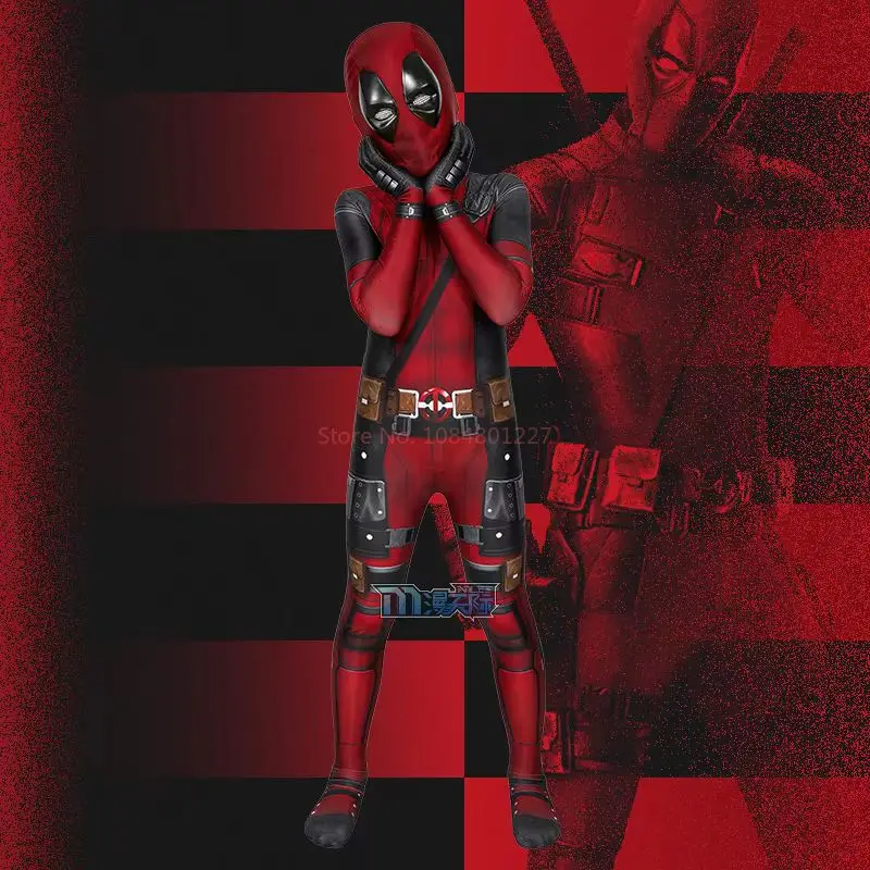 Костюмы Дэдпула для косплея боди мальчиков супергерой компрессионные