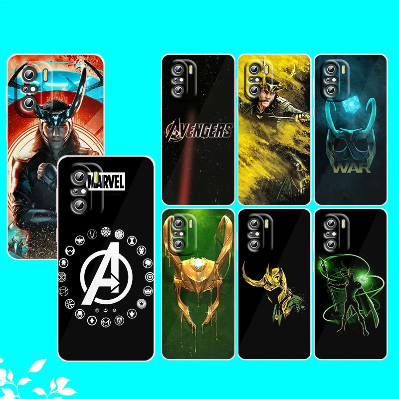 

Marvel Avengers Loki For Xiaomi Redmi Note 10S 10 K50 K40 Gaming Pro 10 9AT 9A 9C 9T 8 7A 6A 5 4X Transparent Phone Case