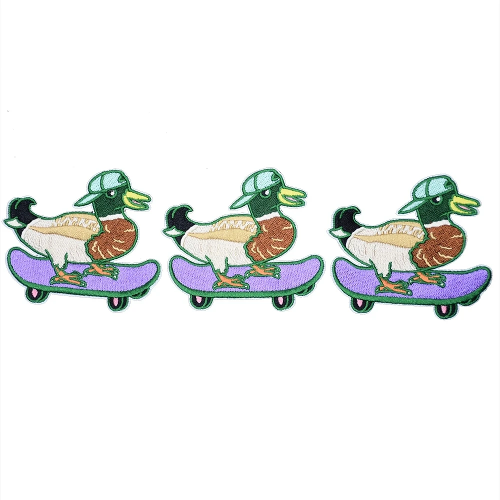 Милая утка с вышивкой для скейтборда персонализированный дизайн логотип