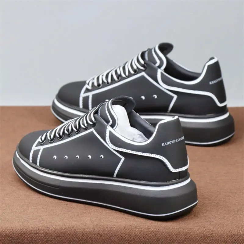 

Мужская спортивная обувь, новинка 2022, белая спортивная обувь, мужская повседневная черная обувь на толстой подошве, увеличивающая рост, жен...