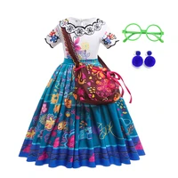 encanto disney kids cospaly dresses mirabel princess dress girl cute costume 3d digital print childrens birthday party clothing