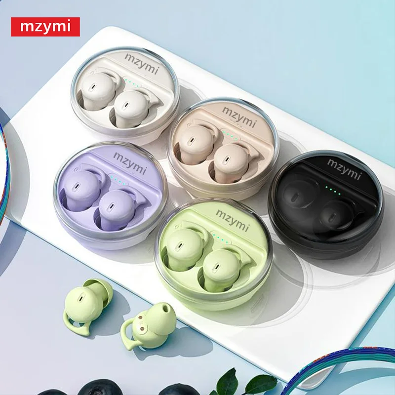 Фото Наушники Mzymi Bluetooth 5.3 Mini Q26: беспроводные, невидимые, комфортные, с шумоподавлением и микрофоном, для сна №2