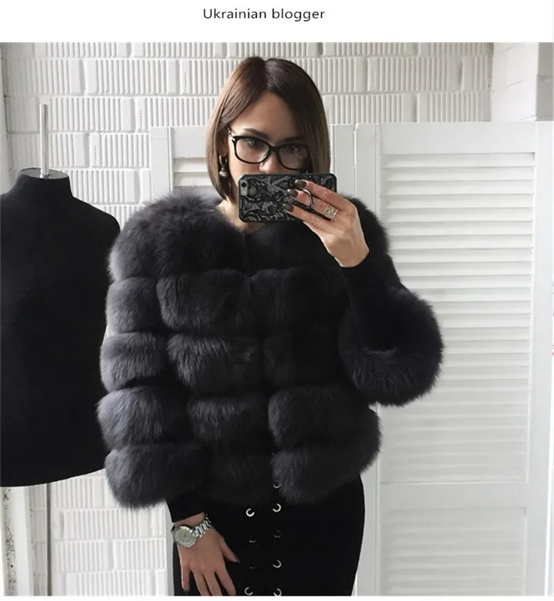 Autumn Winter Women's New Imitation Fox Fur Slim Coat Short Splicing New Imitation Fur Coat Female Large Size 4XL Wholesale