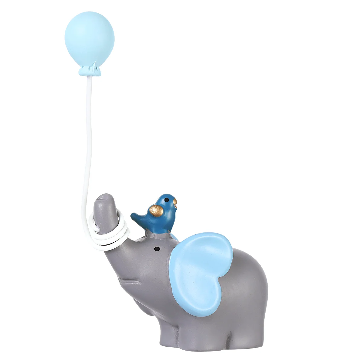

Elephant with Balloon, Animals Shaped Cupcake Topper Elephant Figures Dessert Toppers Picks Cake for Birthday Wedding Party