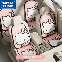 takara tomy four seasons universal hello kitty car seat cover breathable cartoon cute car seat cushion set cool cushion