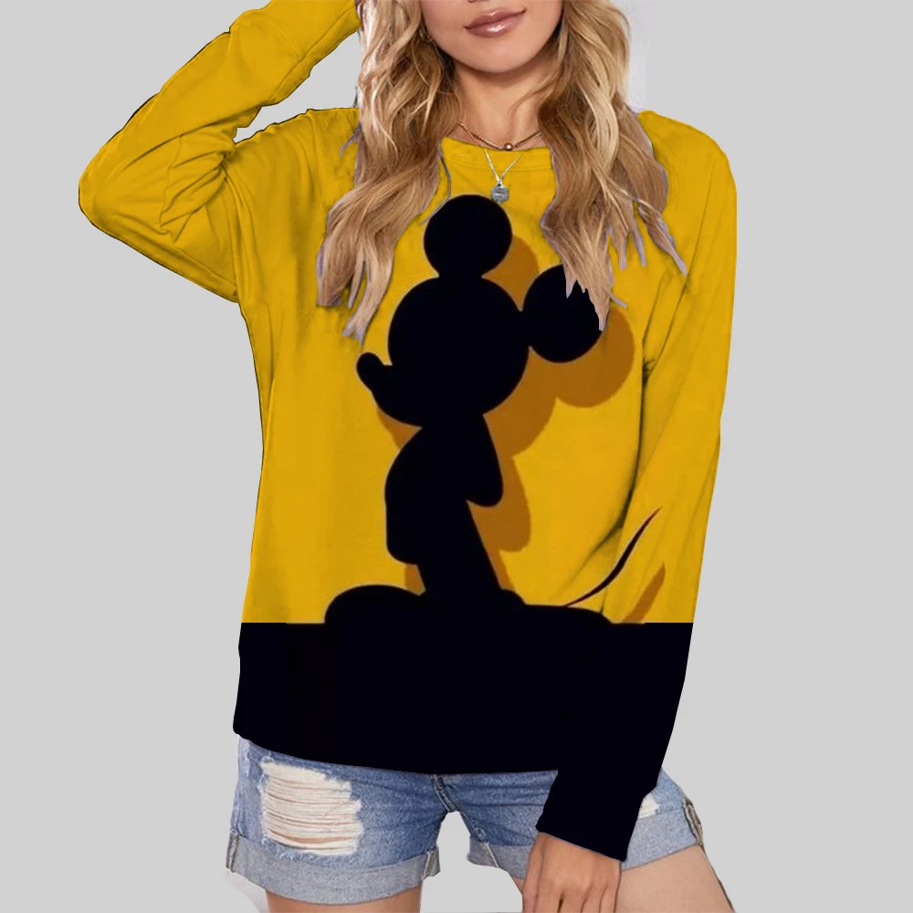 Толстовки с воротником хомут толстовка героями мультфильмов Минни кавайный