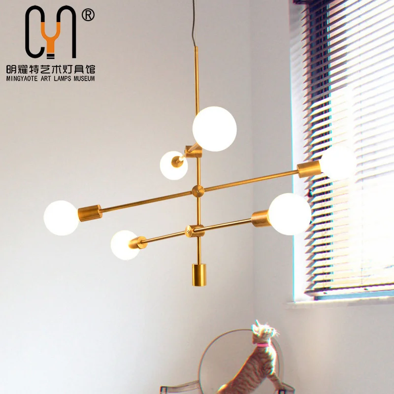 

Винтажная светодиодная железная винтажная лампа e27, подвесной светильник для кухни, Роскошный дизайнерский светильник для столовой