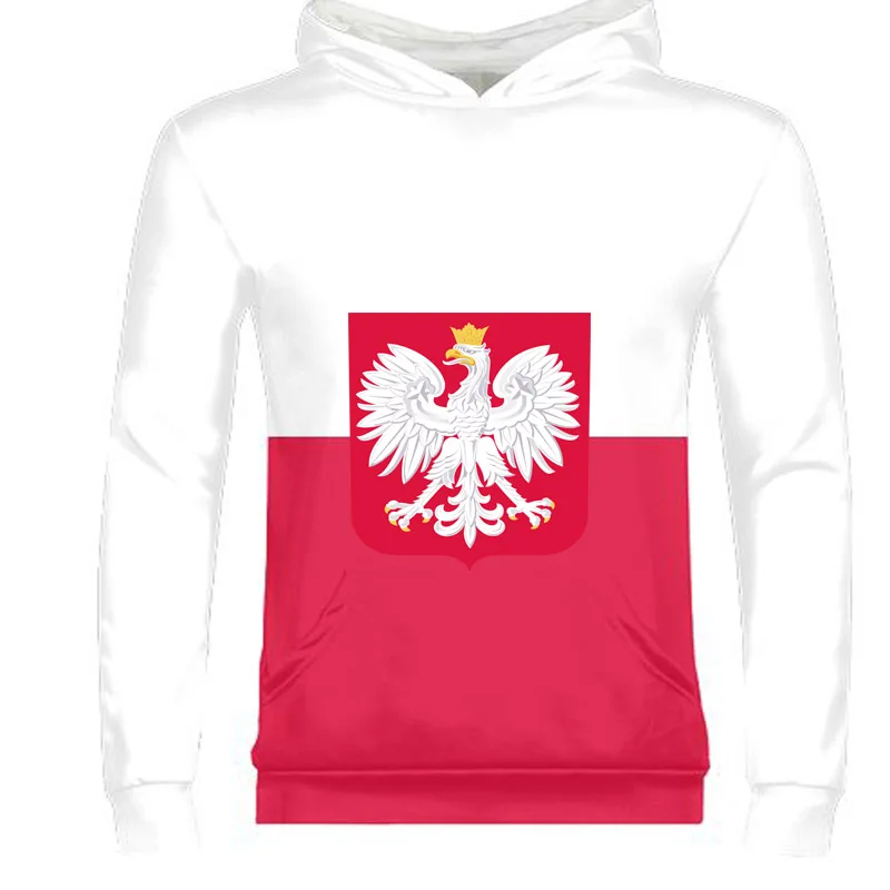 

POLAND Male Custom Name Number Pol Zipper Sweatshirt Nation Flag Pl Republic Polska Polish Country College Print Photo Clothes