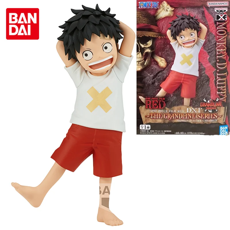 

Bandai Original DXF ONE PIECE Anime Monkey D. Luffy Action Figure Toys Kids Children Birthday Gifts Collectible Model Ornaments