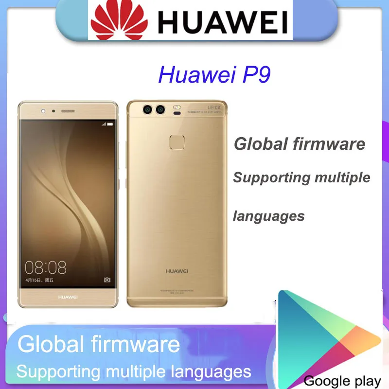 

Смартфон HuaWei P9, 3 + 32 ГБ, Kirin 955, Android 6,0, 5,5 дюйма, 3000 мАч