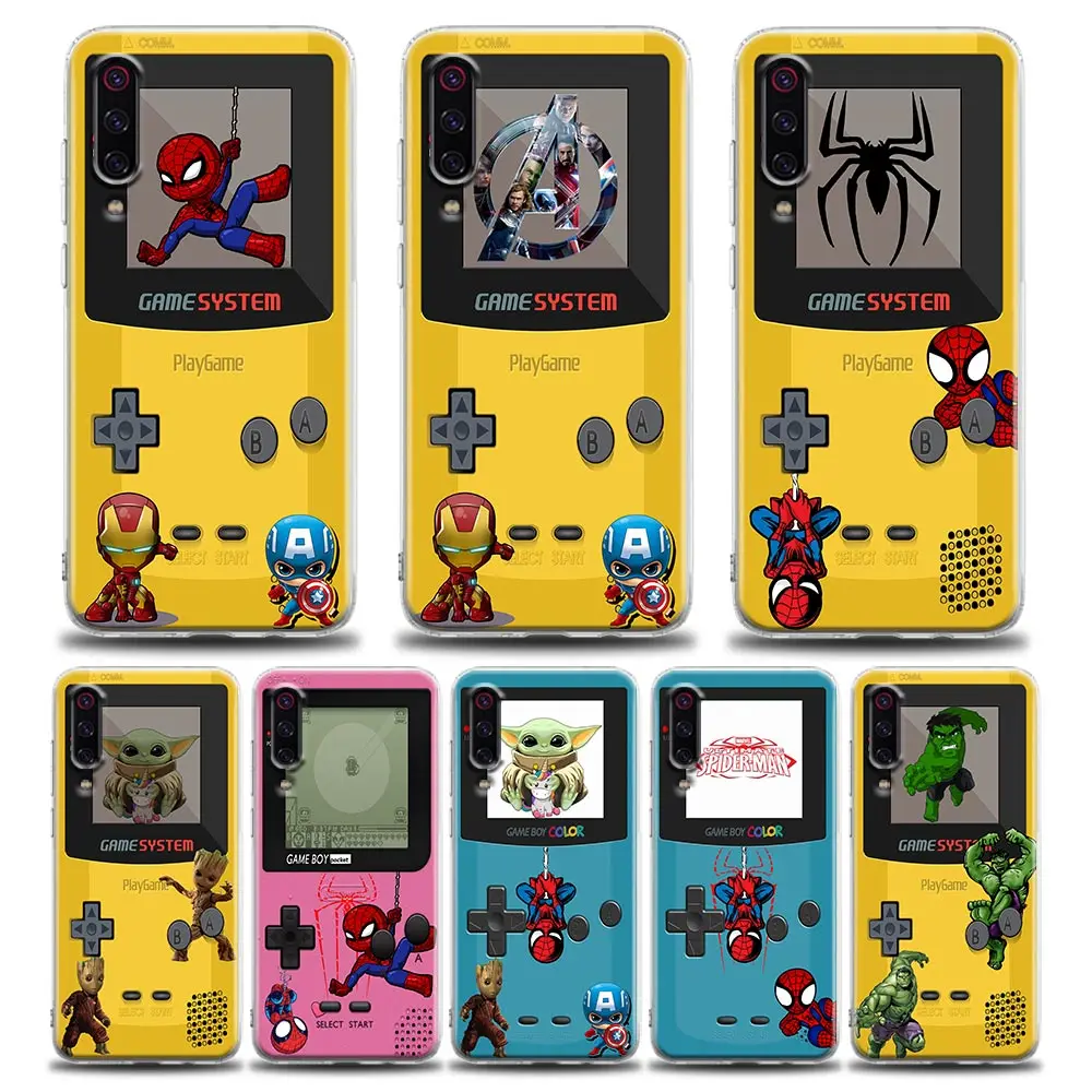 

Marvel Spider Iron Man Clear Phone Case for Xiaomi Poco X3 NFC X3 M3 F3 Note 10 9T 11 11X 11T 10T 12 Redmi 10 9A 9 9T 9C 5G Case