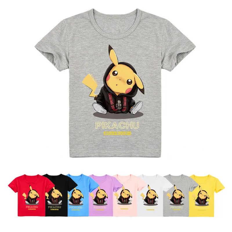 

Детская летняя повседневная футболка с коротким рукавом и принтом