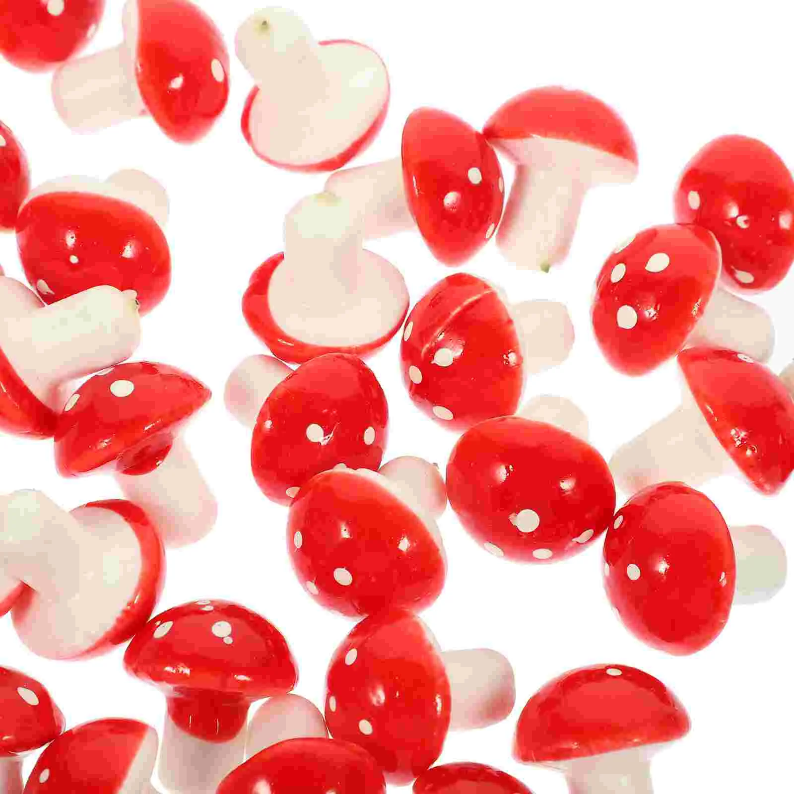 

Mushroom Mini Figurinestoadstool Artificialaccessories Garden Miniature Statue Miniatures Topper Cupcake Ornament Tree Landscape