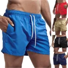 Мужские летние шорты для тренировок, дышащие сетчатые быстросохнущие спортивные шорты, пляжные шорты для серфинга, мужская одежда
