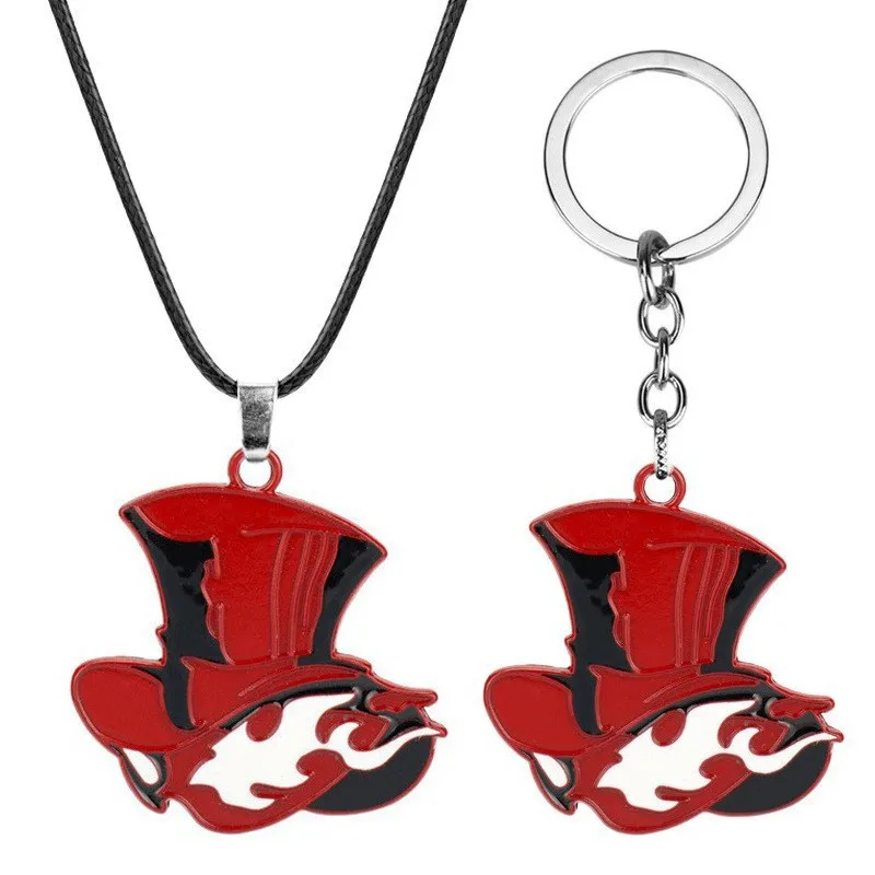 Японский игровой брелок Persona-l 5 Nceklace с логотипом Возьмите свое сердце красной