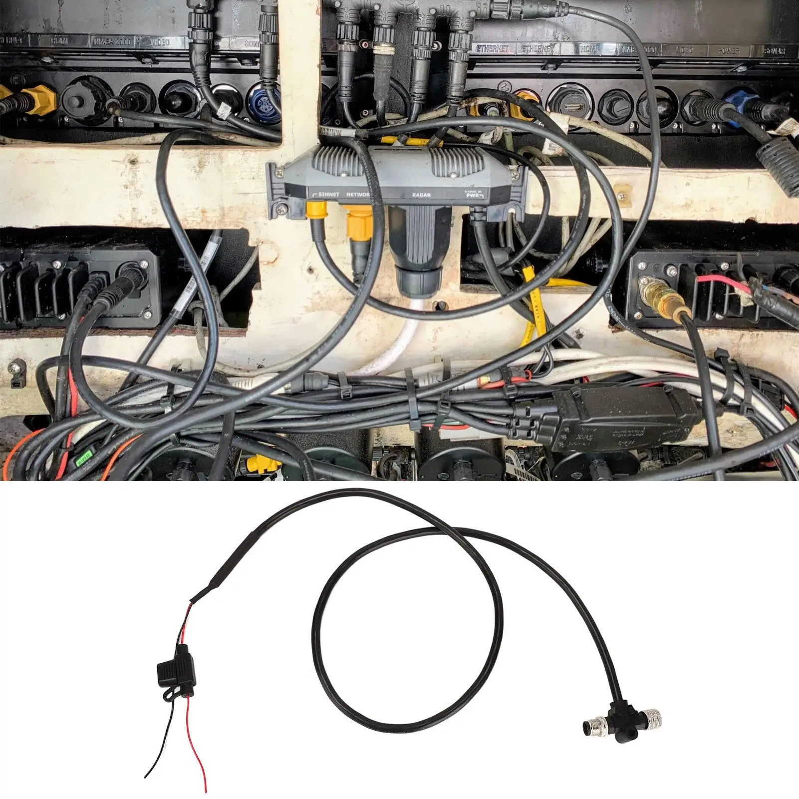 Для nmea 2000 кабель для n2k магистральный маслостойкий 1 м резьба M12 гибкий
