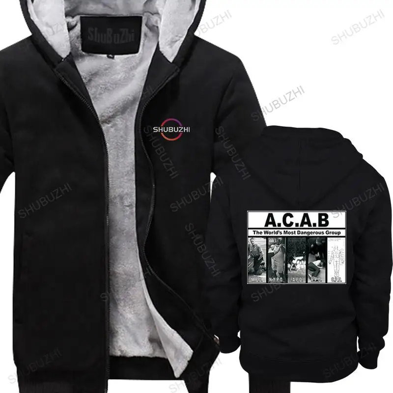 Новое теплое пальто мужская флисовая толстовка горячая распродажа acab самая