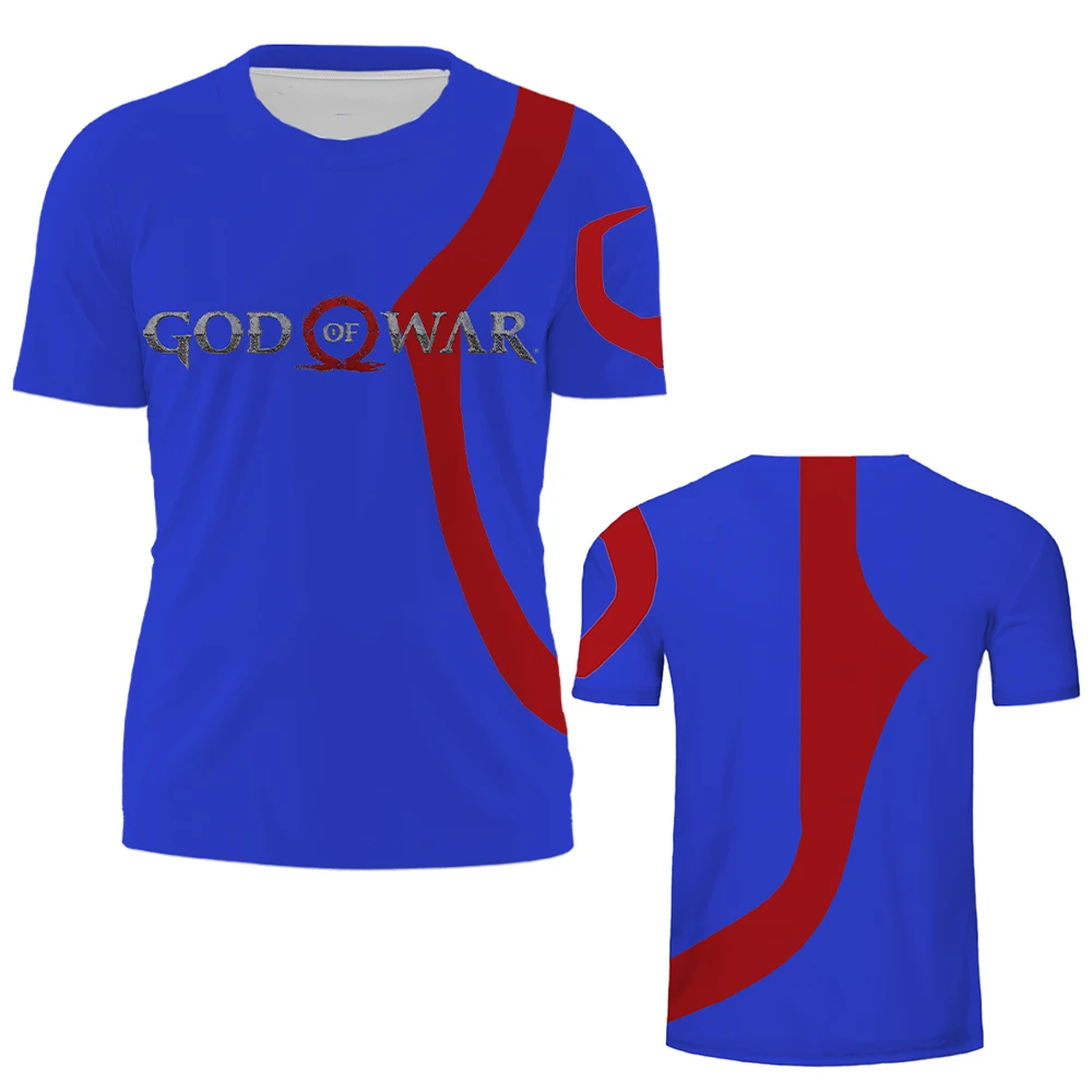 

Футболка для косплея «Бог войны», летняя мужская футболка с коротким рукавом для мальчиков, топы, футболка с 3D принтом «Game God of War Ragnarok» 2xs-5xl