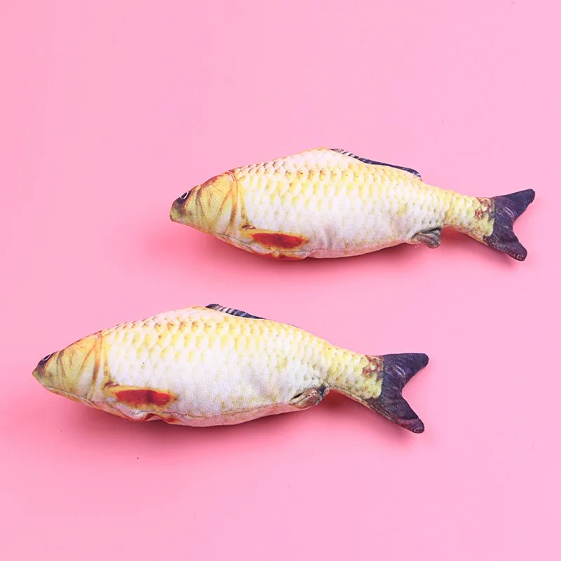 

Plush Simulation PetFish Funny Cat Molar Supplies Catnip Fish Toy