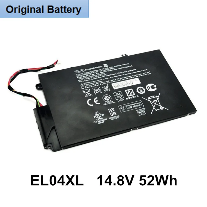 

New Genuine Laptop Battery EL04XL 4Cell For HP Envy TouchSmart 4 HSTNN-IB3R HSTNN-UB3R TPN-C102 681949-001 681879-541 681879-121