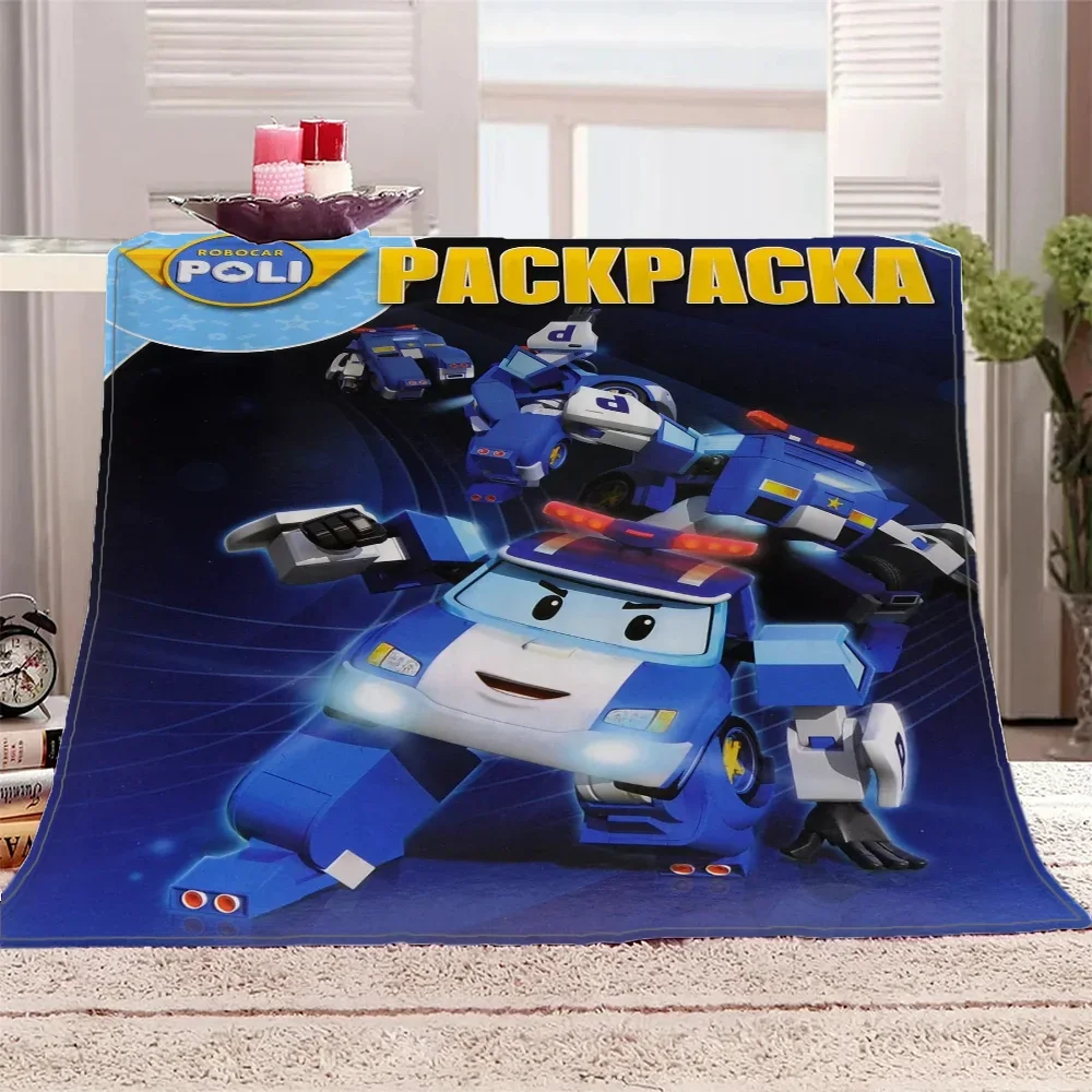 Одеяло для дивана Роскошное украшения Rilakkuma Robocar Поли одеяла кровати украшение