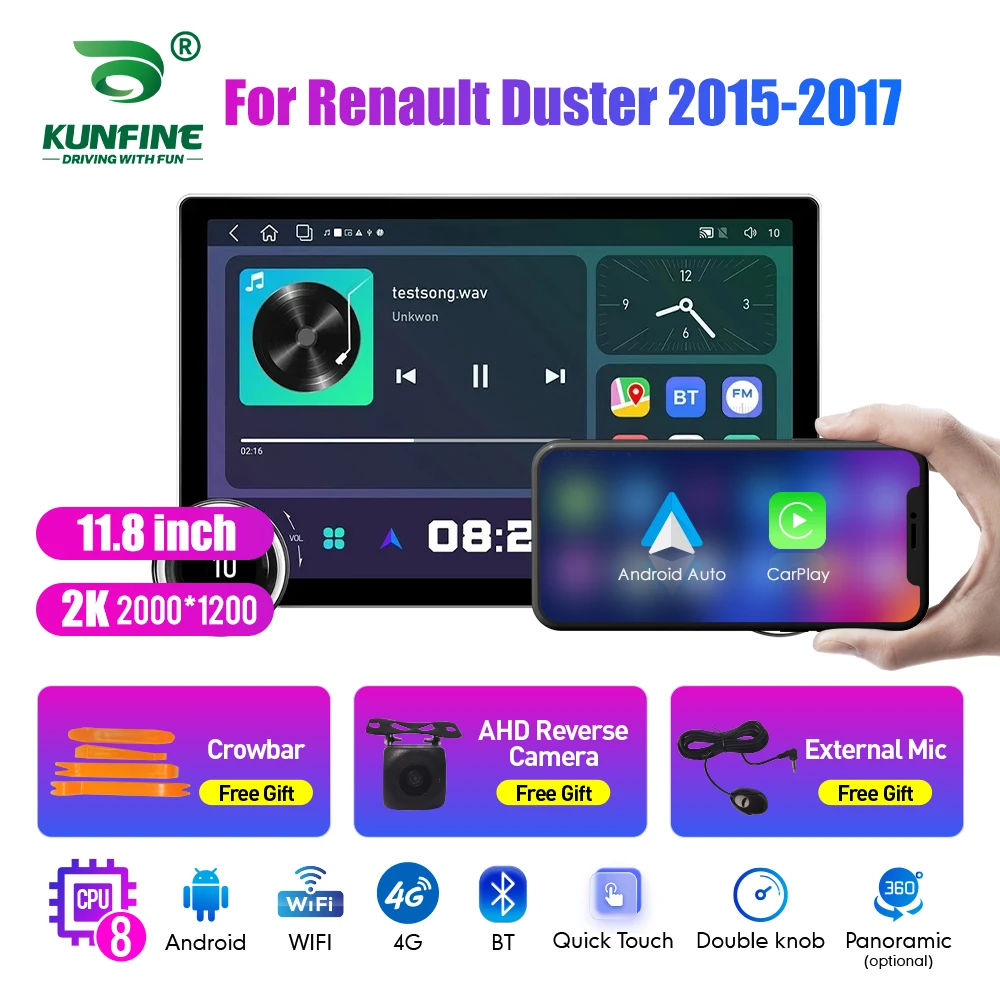 Автомагнитола для Honda Duster 2015-11 8 2K 2 Din 2017 дюйма