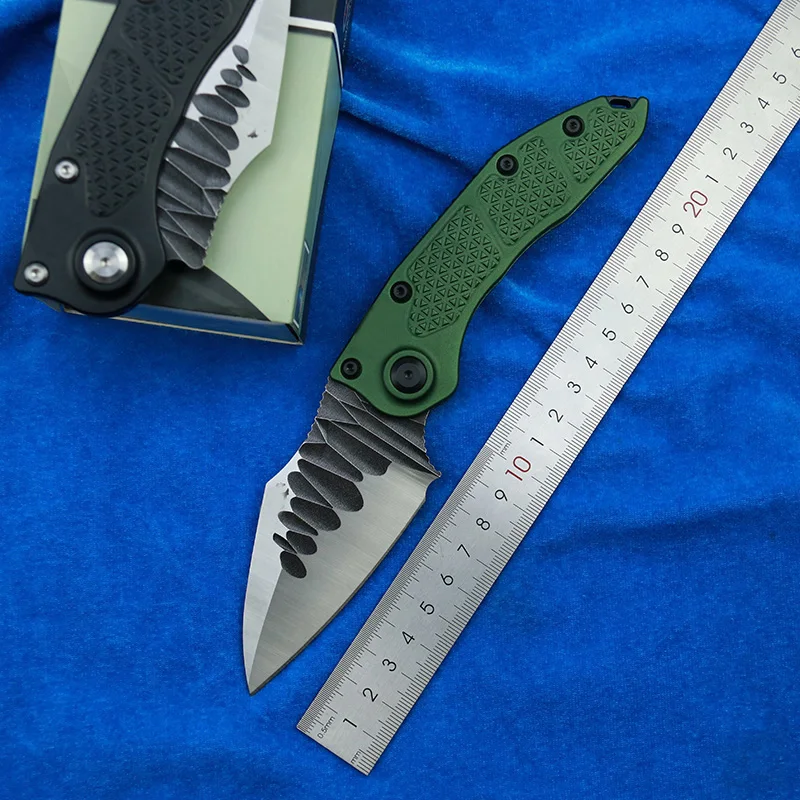 LEMIFSHE Made StitchA folding D2 Mark M390 blade Aluminum handle outdoor gear tactical camping hunting EDC tool kitchen knife