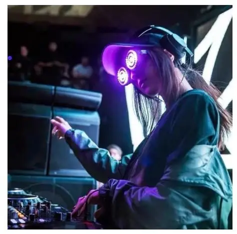 Очки Rezz светодиодные с зарядкой от USB, аксессуар для ночного клуба, вечевечерние