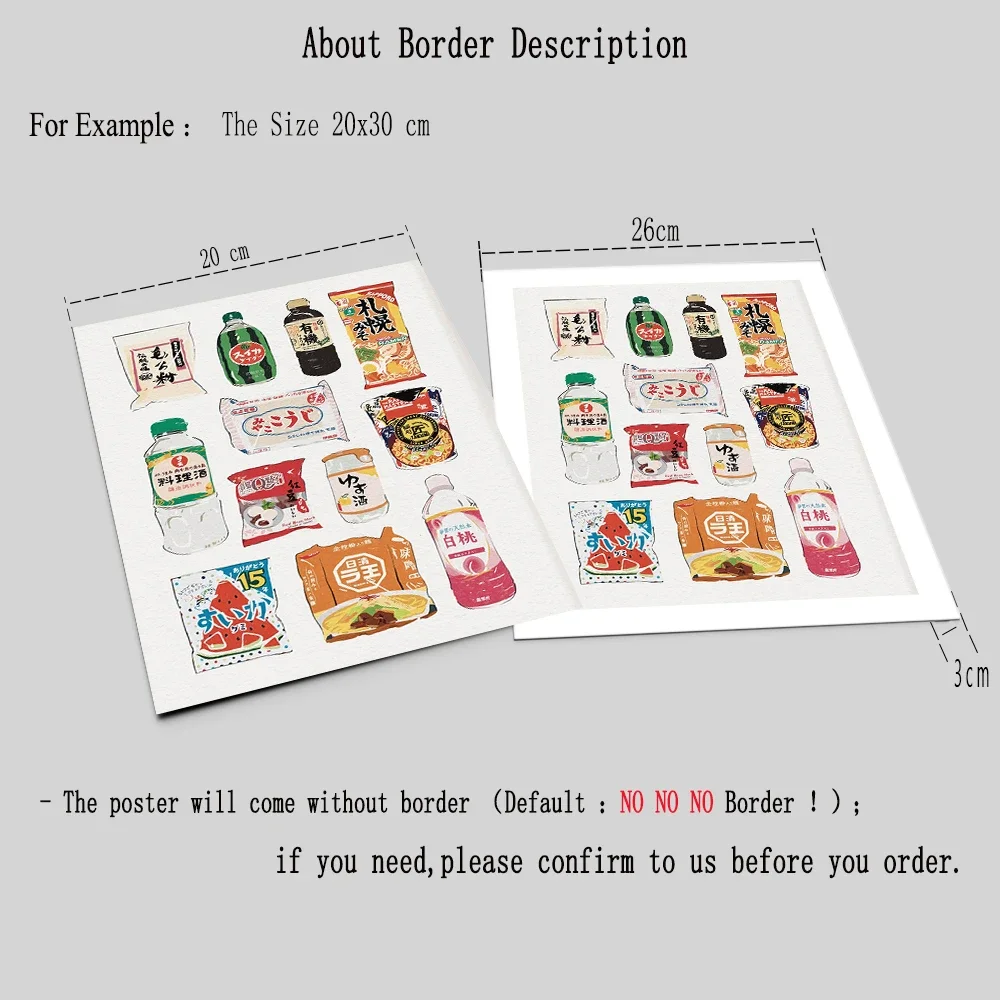 Картины на холсте в японском стиле с изображением еды продуктов и