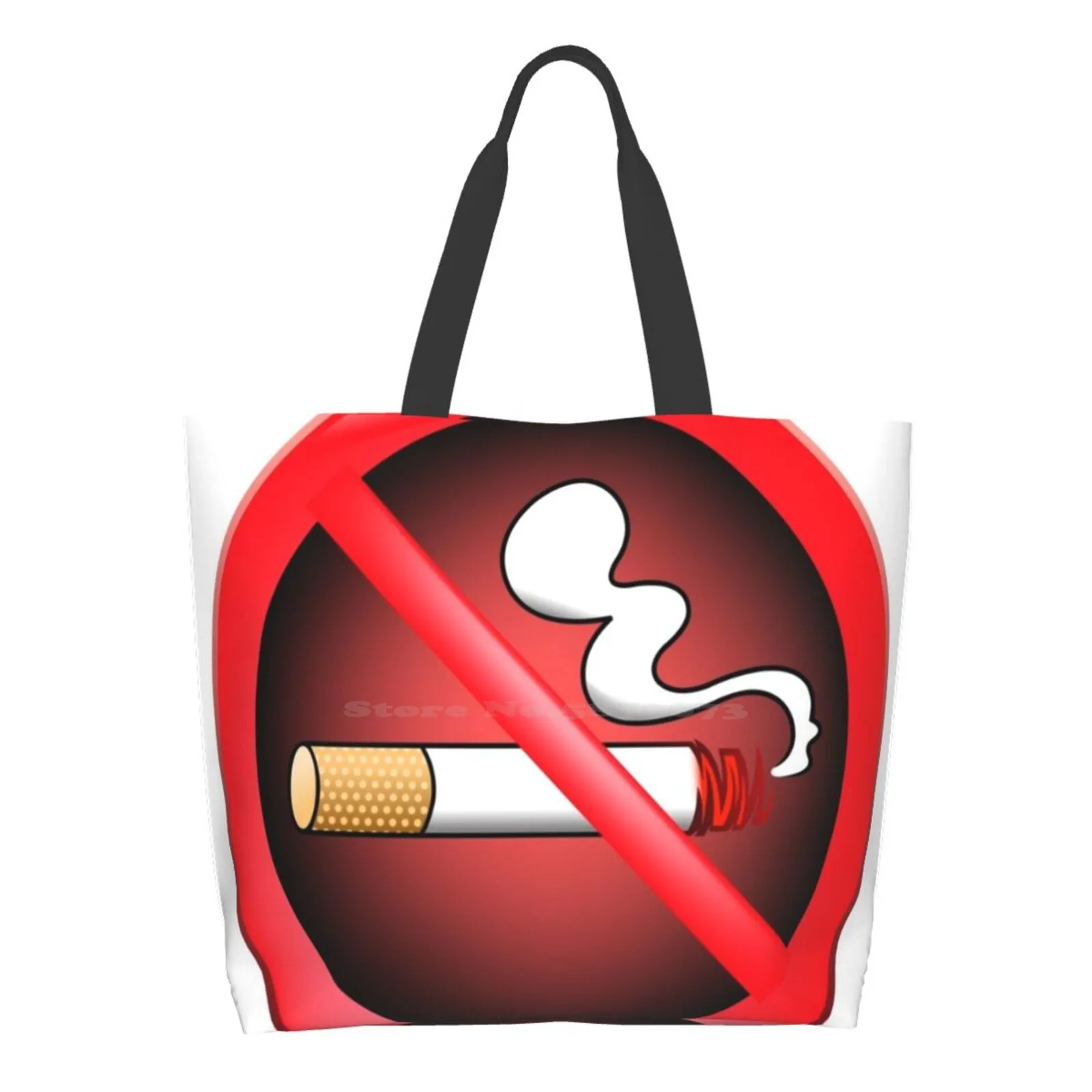 

No Smoking Logo Women Totes Shoulder Bags For Travel Girls Handbag Shopper Bag No Smoking Logo Smoke Creativeartist37 Smoking