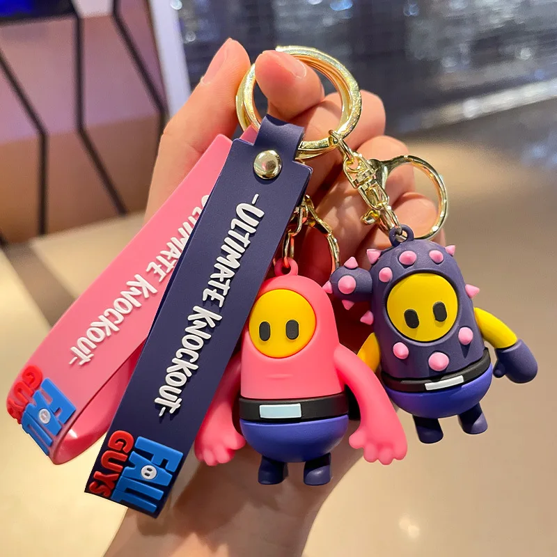 

Fall Guys Doll Game Figure Toy Keychains Pendant Bag Car Accessories Gift